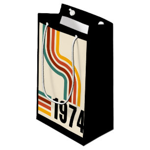 1974 Retro Vintage Poster 50. Geburtstag Kleine Geschenktüte