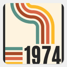 1974 Retro Vintage Poster 50. Geburtstag