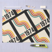 1974 Retro Vintage Poster 50. Geburtstag Seidenpapier (Handwerk)