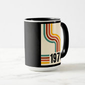 1974 Retro Vintage Poster Tasse (VorderseiteRechts)