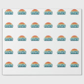 1974 Vintag 50. Geburtstag Geschenkpapier (Flach)