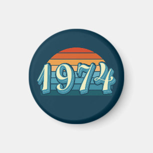 1974 Vintag 50. Geburtstag Magnet