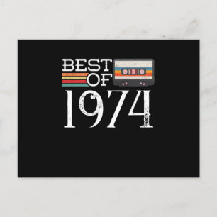 1974 Vintage 46. Geburtstags-Jubiläums-Geschenk Postkarte
