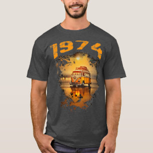 1974 Vintage Hippie-Kleinbus Geburtstag Retro 70er T-Shirt