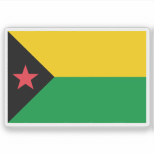 1974 Vorschlag für die Flagge São Tomé und Príncip Aufkleber