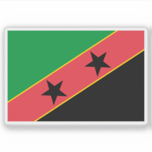 1974 Vorschlag für die Flagge São Tomé und Príncip Aufkleber