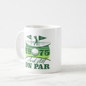 1975 50. Birthday Golf Spaß Kaffeetasse (Vorderseite Links)