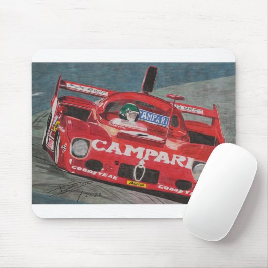 1975 Alfa Romeo T33:TT:12 Mousepad (Mit Mouse)