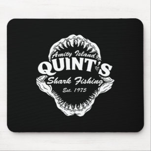 1975 Amity Island Quint's Shark Fishing Clic Retro Mousepad