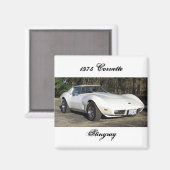 1975 Corvette Stingray-Magnet Magnet (Vorderseite/Rückseite)