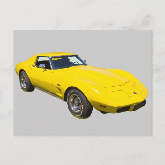 1975 Corvette Stingray Sports Car Postkarte (Vorderseite)