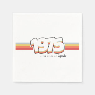 1975 Die Geburt von Legenden Serviette