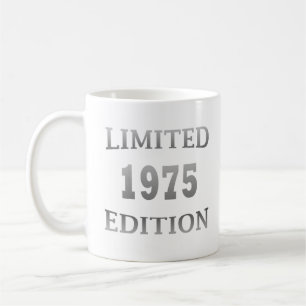 1975 geboren elegantes modernes Geburtstagsgeschen Kaffeetasse