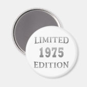 1975 geboren Elegantes modernes Geburtstagsgeschen Magnet (Vorderseite/Rückseite)