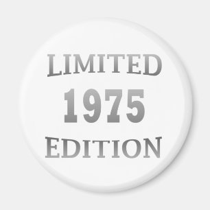 1975 geboren Elegantes modernes Geburtstagsgeschen Magnet