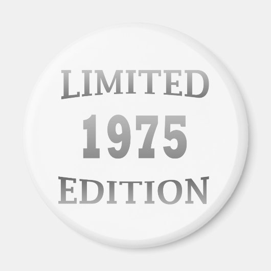 1975 geboren Elegantes modernes Geburtstagsgeschen Magnet (Vorne)