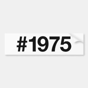 1975 Hashtag 51. Geburtstag 51 Jahre Autoaufkleber