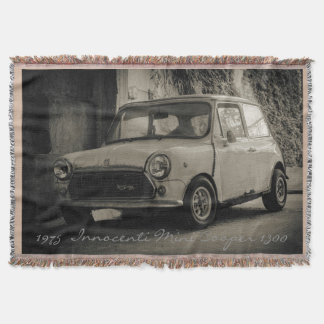 1975 Innocenti Mini Cooper 1300 Throw Blanket Decke