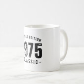 1975 Klassisches Geburtsjahr Kaffeetasse (VorderseiteRechts)