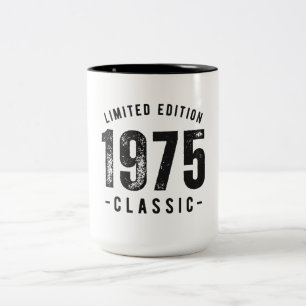 1975 Klassisches Geburtsjahr Zweifarbige Tasse