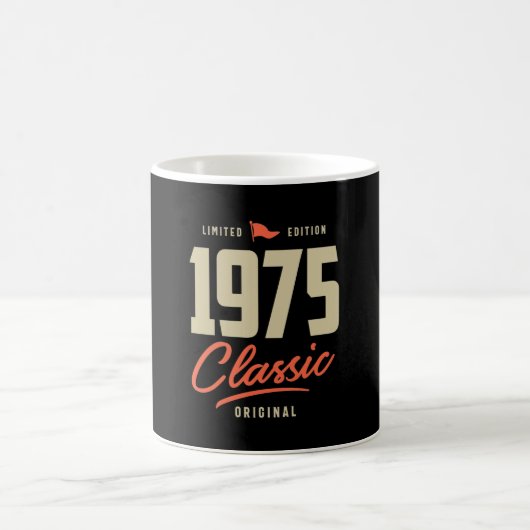1975 klassisches Geburtstagsgeschenk Kaffeetasse (Mittel)