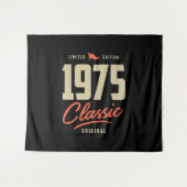 1975 klassisches Geburtstagsgeschenk Wandteppich (Vorderseite (Horizontal))