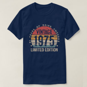 1975 limitierte Auflage zum 51. Geburtstag Vintage T-Shirt