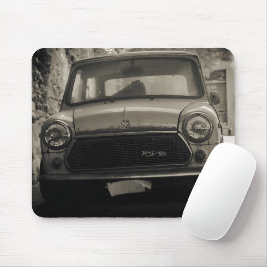 1975 Old Mini Cooper 1300 Mousepad (Mit Mouse)