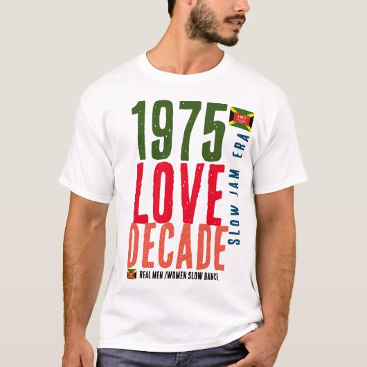 1975 REAL MEN SLOW DANCE Men's Basic T - Shirt (Vorderseite)