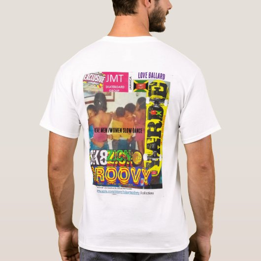1975 REAL MEN SLOW DANCE Men's Basic T - Shirt (Rückseite)