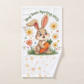 1975 Retro Spring Bunny Badhandtuch Set (Handtuch)