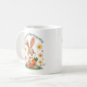 1975 Retro Spring Bunny coffee Tasse (Vorderseite Links)