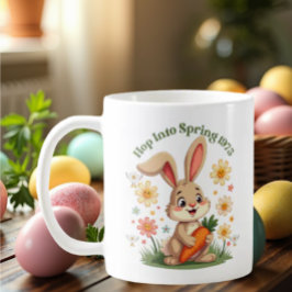 1975 Retro Spring Bunny coffee Tasse