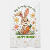 1975 Retro Spring Bunny Geschirrtuch (Vertikal)