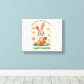 1975 Retro Spring Bunny Leinwanddruck (Insitu (Holzboden))