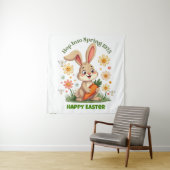 1975 Retro Spring Bunny Wandteppich (Beispiel)