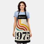 1975 Retro-Streifen Geschenk zum 50. Geburtstag Schürze (Getragen)