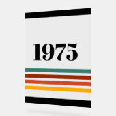 1975 Retro Stripe Vintag Acrylschild (Winkel)