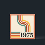1975 Retro Stripe Vintag Orange Einladung<br><div class="desc">.: 1975 .: Retro-Styling mit Regenbogen aus Retrostreifen und Vintagem Styletext .: Coordinating products available .: Andere Jahre auch in meinem Geschäft verfügbar</div>