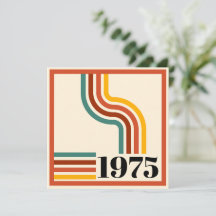 1975 Retro Stripe Vintag Orange
