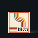 1975 Retro Stripe Vintag Orange Einladung<br><div class="desc">.: 1975 .: Retro-Styling mit Regenbogen aus Retrostreifen und Vintagem Styletext .: Coordinating products available .: Andere Jahre auch in meinem Geschäft verfügbar</div>