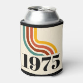 1975 Retro Stripe Vintage Poster Dosenkühler (Kanne Vorderseite)