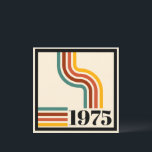 1975 Retro Stripe Vintage Poster Einladung<br><div class="desc">.: 1975 .: Retro-Styling mit Regenbogen aus Retrostreifen und Vintagem Styletext .: Coordinating products available .: Andere Jahre auch in meinem Geschäft verfügbar</div>