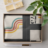 1975 Retro Stripe Vintage Poster Seidenpapier (Geschenk)