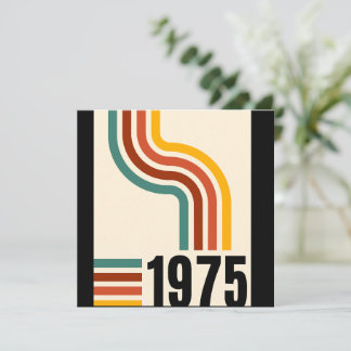 1975 Retro Vintage Poster 50. Geburtstag Einladung
