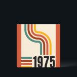 1975 Retro Vintage Poster 50. Geburtstag Einladung<br><div class="desc">.: 1975 .: Retro Styling .: Coordinating Designs verfügbar .: Andere Jahre verfügbar .: Toll zum Geburtstag.</div>