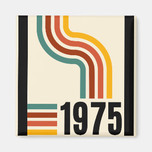 1975 Retro Vintage Poster 50. Geburtstag Magnet