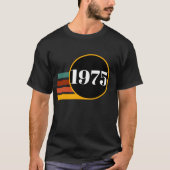 1975 Retro Vintage Poster 50. Geburtstag T-Shirt (Vorderseite)