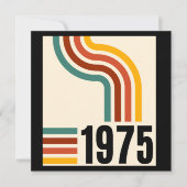 1975 Retro Vintage Poster 50. Geburtstag Vielen Da (Vorderseite)