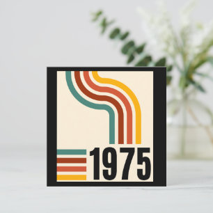 1975 Retro Vintage Poster 50. Geburtstag Vielen Da